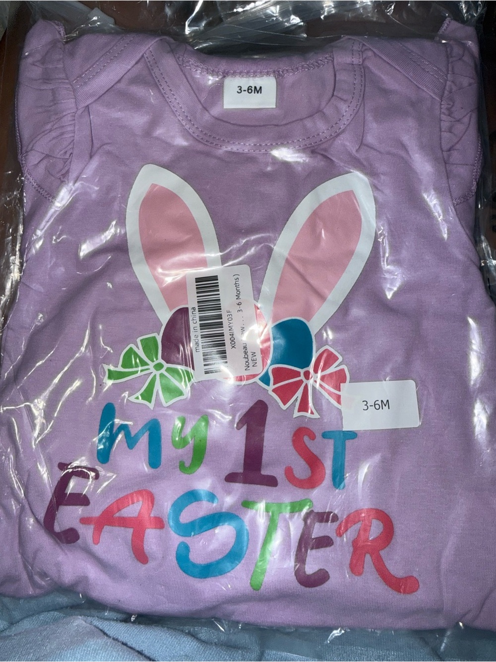 My 1st Easter Purple Baby Outfit